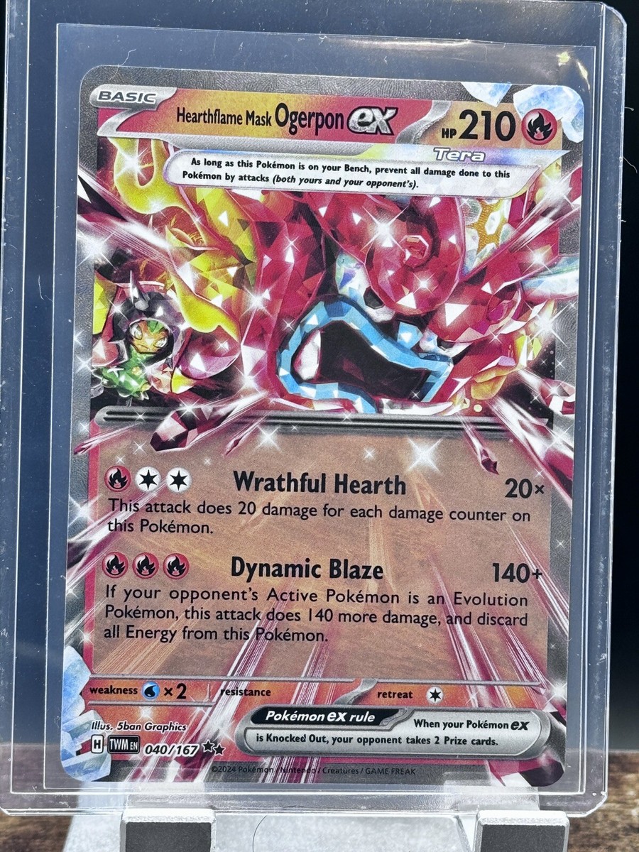 Hearthflame Mask Ogerpon EX - Double Rare-TWILIGHT MASQUERADE