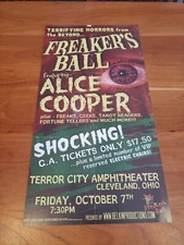 Freaker's Ball Alice Cooper Poster 19" x 10"