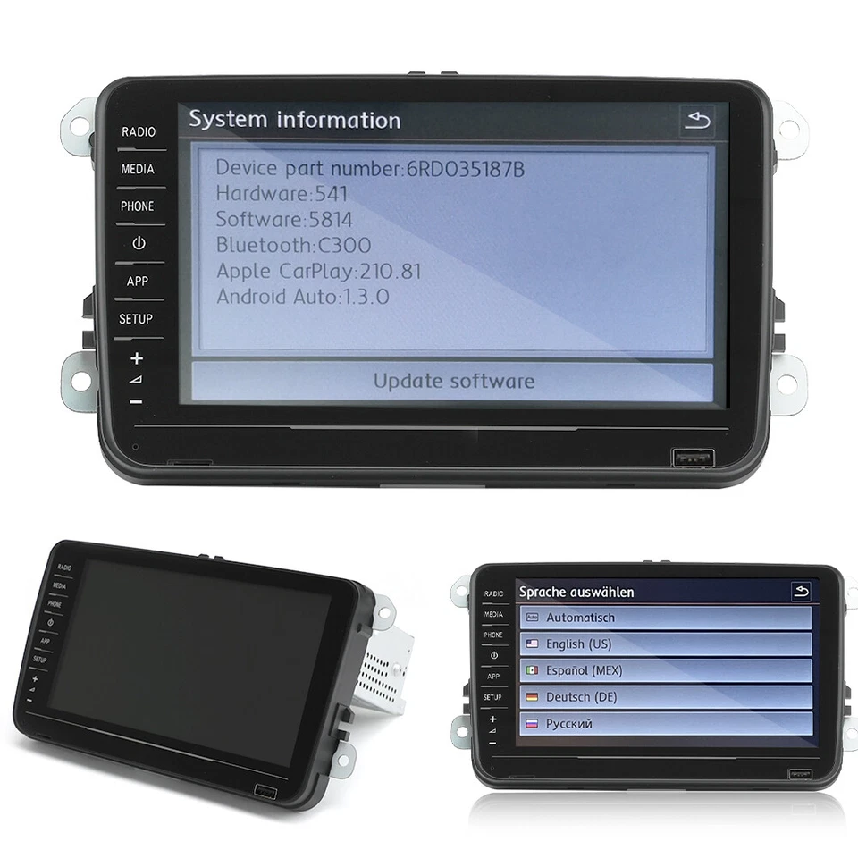 8inch RCD330 Autoradio Stereo Carplay Android Auto 880 PRO Für VW Golf Tiguan CC - Bild 4 von 4