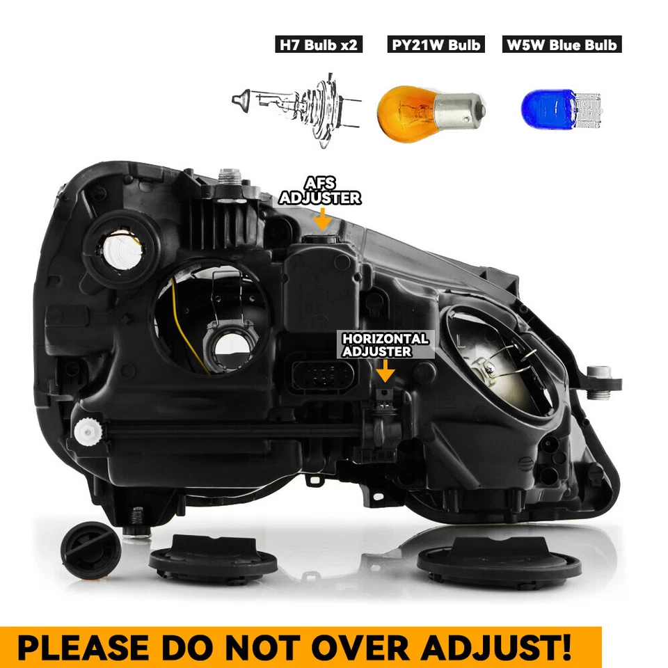 For 2010-2013 Mercedes Benz W212 E350 E550 Halogen Headlight Left Driver Side - Изображение 3 из 4