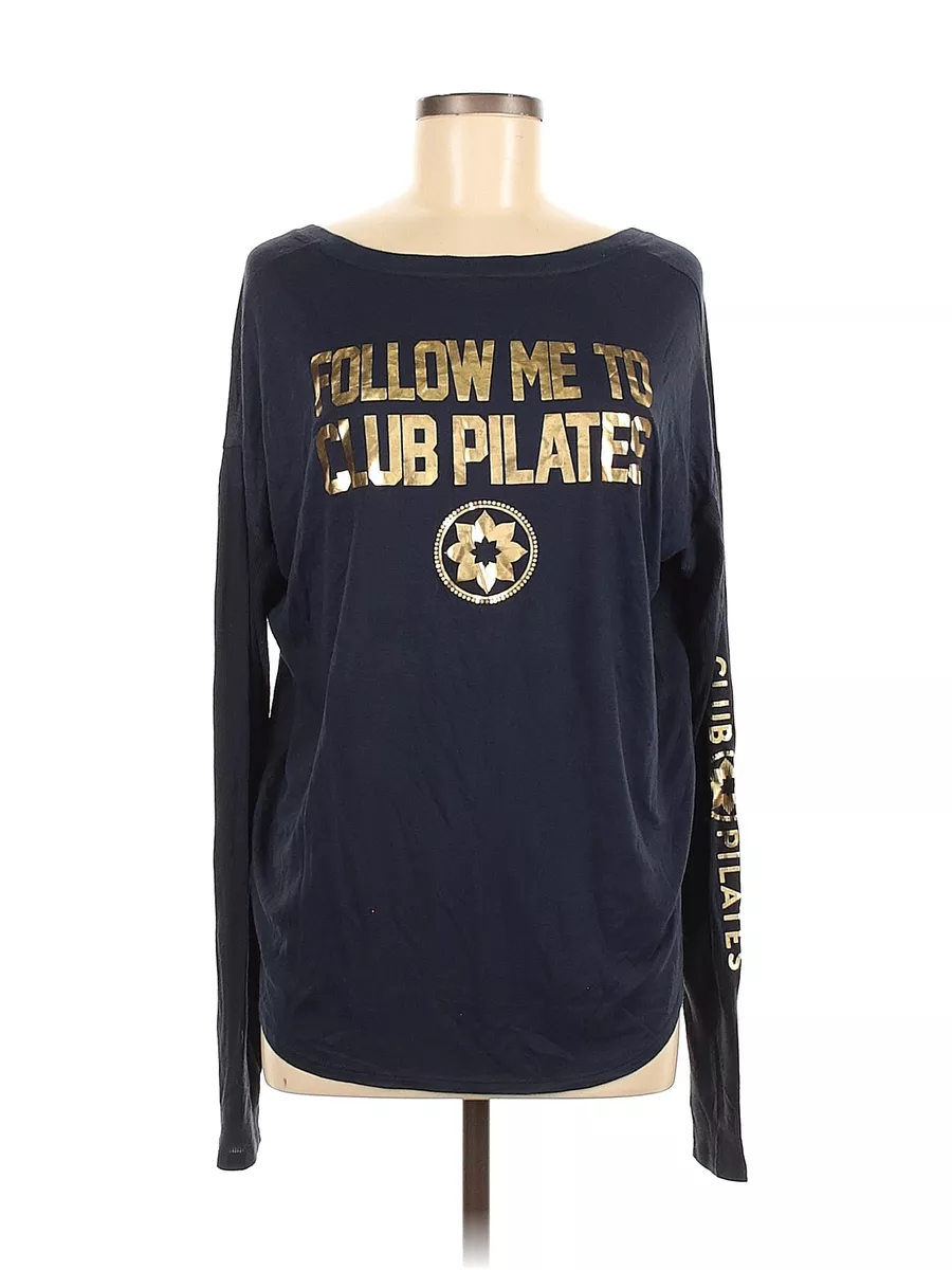 Club Pilates Women Blue Active T-Shirt L