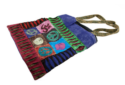 Sac besace bandouliere Hippie baba cool gibeciere Bobo-rouge 4362