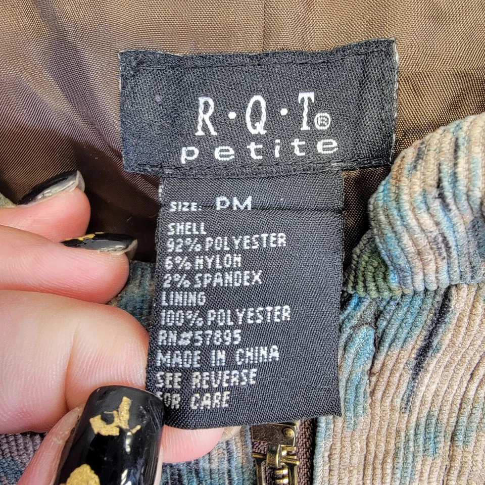 Blazer de Pana Y2K Para Mujer PM Boho Chic Floral Romántico Capricho Hada Grunge Foto 4 de 4