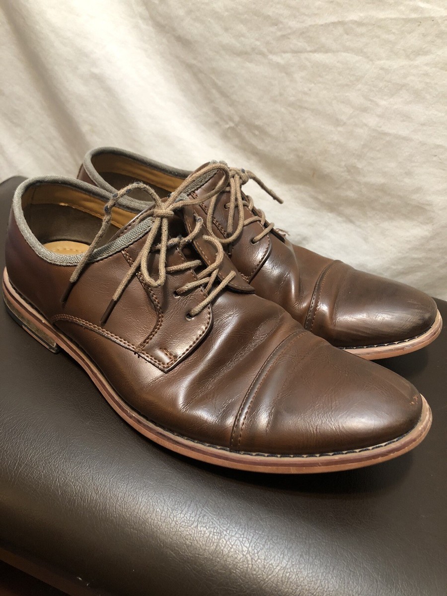 Brown Tan Cap Toe Elegant Dress Shoes Size Mens Call It Spring