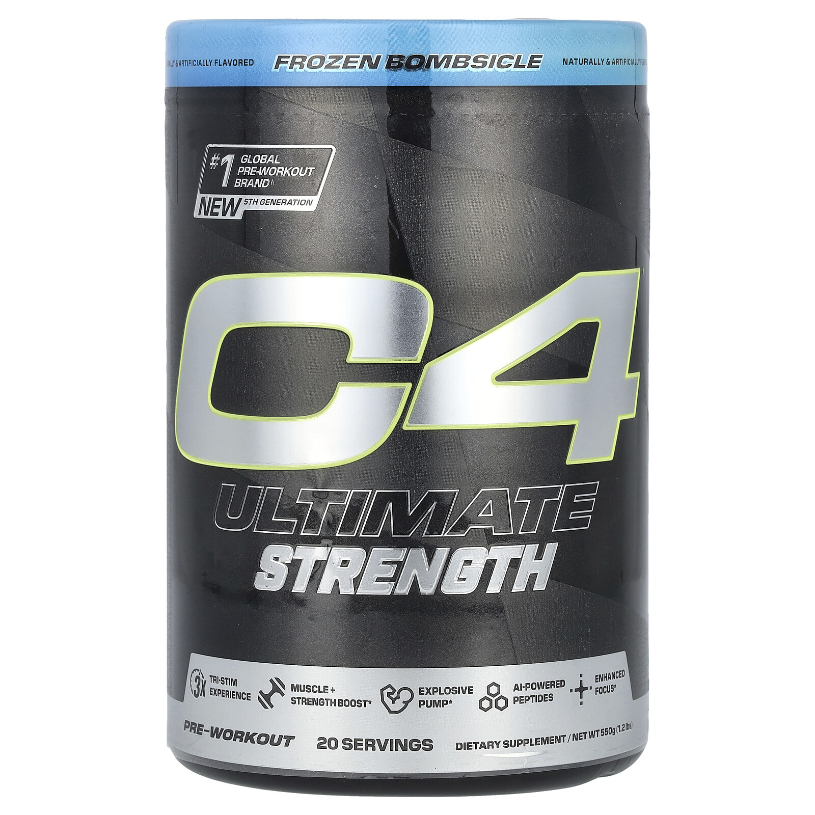 C4 Ultimate Strength для приготовления перед тренировкой Замороженное мороженое 12 фунта 550 г 11390₽