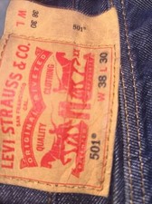 Levi's Men's 501 38 inch Original Shrink-to-Fit Jeans - Blue