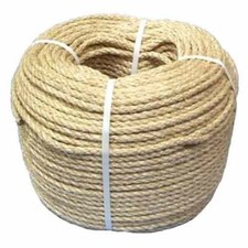 10mm Natural Sisal Rope x 30 Metres, Decking Rope, Garden, Cat Scratching Post