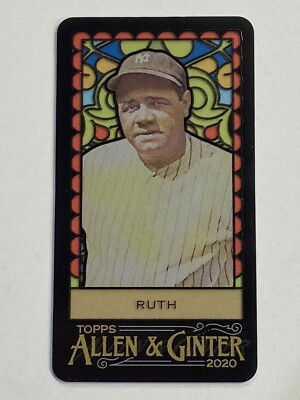BABE RUTH 2020 Topps Allen & Ginter's Mini Stained Glass #383
