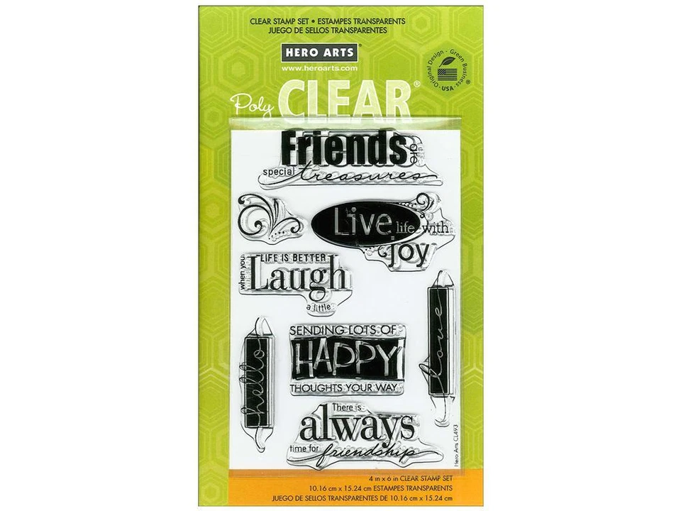 Lote de estampillas transparentes Hero Arts polietileno para elegir Foto 2 de 4