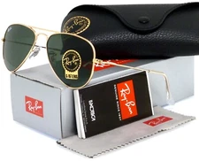 Ray-Ban Small Aviator Gold l Green Classic G-15 RB3044 L0207 52mm