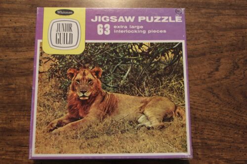 Vintage Whitman Junior Guild 63 Piece Puzzle of Lion No. 4429 - Very Good - Picture 1 of 4