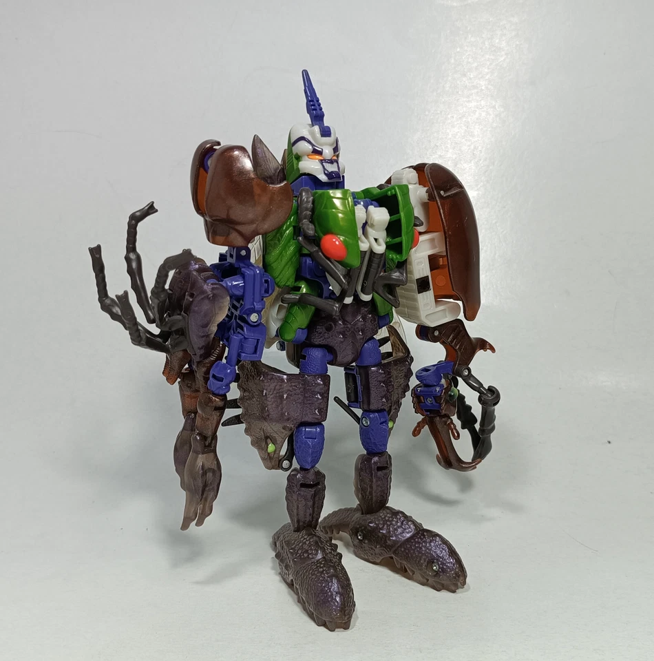 HASBRO VTG 1997 TRANSFORMERS BEAST WARS TRIPREDACUS COMBINER ROBOT 99% COMPLETE - Image 4 of 4