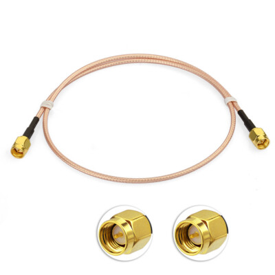 Câble Coaxial Pigtail SMA Mâle Vers SMA Mâle RG316-DS Double Blindage - Pour Applications RF Et Antennes