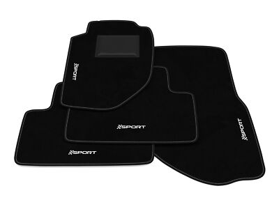 Set di tappetini compatibile per Volvo 940 & 960, tipo 944, 945, 965 (anno di costruzione 1990-1998), Hit anthrazit | 4 pz. | Bordo beige