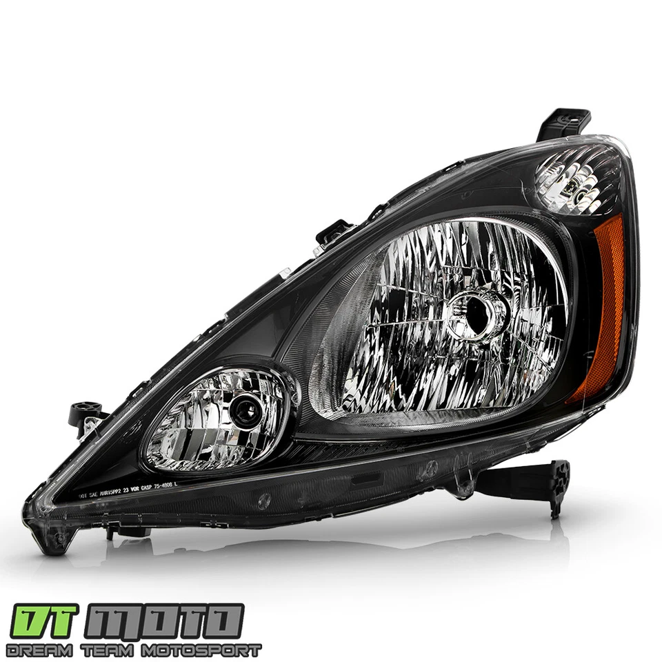 Par de faros de carcasa negra para Honda FIT 2009-2014 09-14 izquierda+derecha Foto 2 de 4