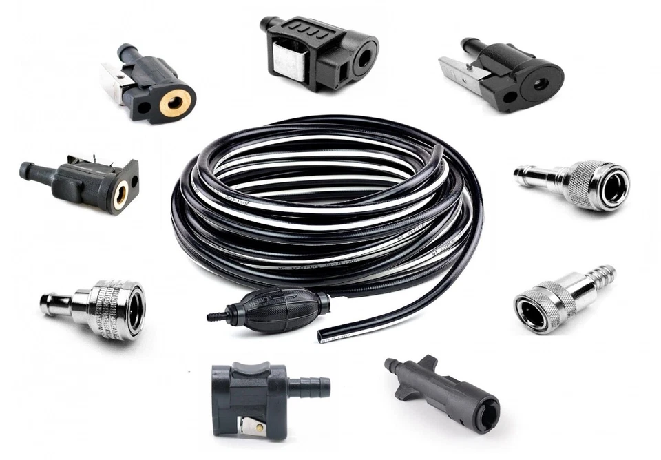 NAUTIKA Pumpball Benzinschlauch Motoranschluss Außenborder Tank Boot Benzinanschluss