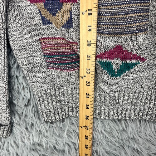 Vintage Pullover Pulli Herren XL? Bunt 80er Retro Geometrisch Preppy Eklektisch - Bild 5 von 9
