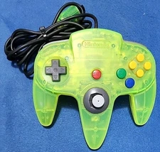 Nintendo 64 N64 Original Controller - Extreme Green Neon - OEM - Working