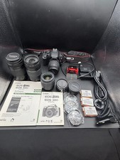 Canon EOS Rebel 300D Digital 2003 Camera with lenses, accessories backpack
