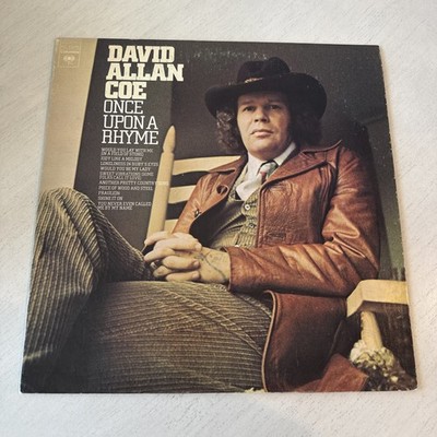 David Allan Coe Rare Once Upon A Rhyme Vinyl Record Nice Copy
