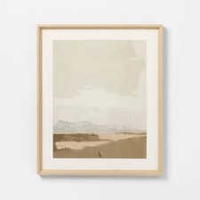 Threshold Studio McGee 24x20 Framed Landscape Wall Art Neutral Decor
