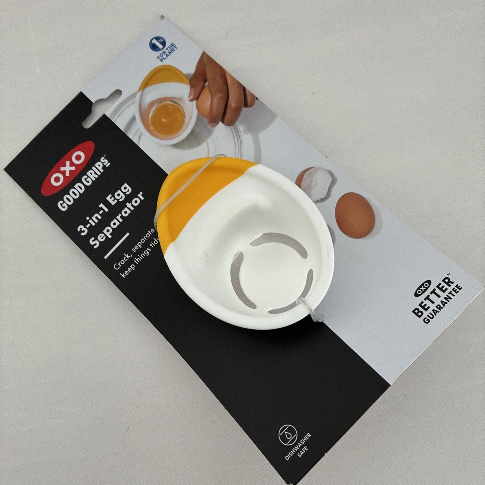 New OXO Good Grips 3-in-1 Egg Separator White Yellow
Opens in a new window or tab