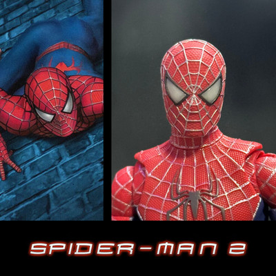 HEAD ONLY Marvel Legends Tobey Maguire Spider-Man 2 Raimi 2004 Custom 1:12 Scale