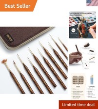 Artify Extreme Detail Paint Brushes Set, 10pcs Multi-Shape Fine Detail Brushe...