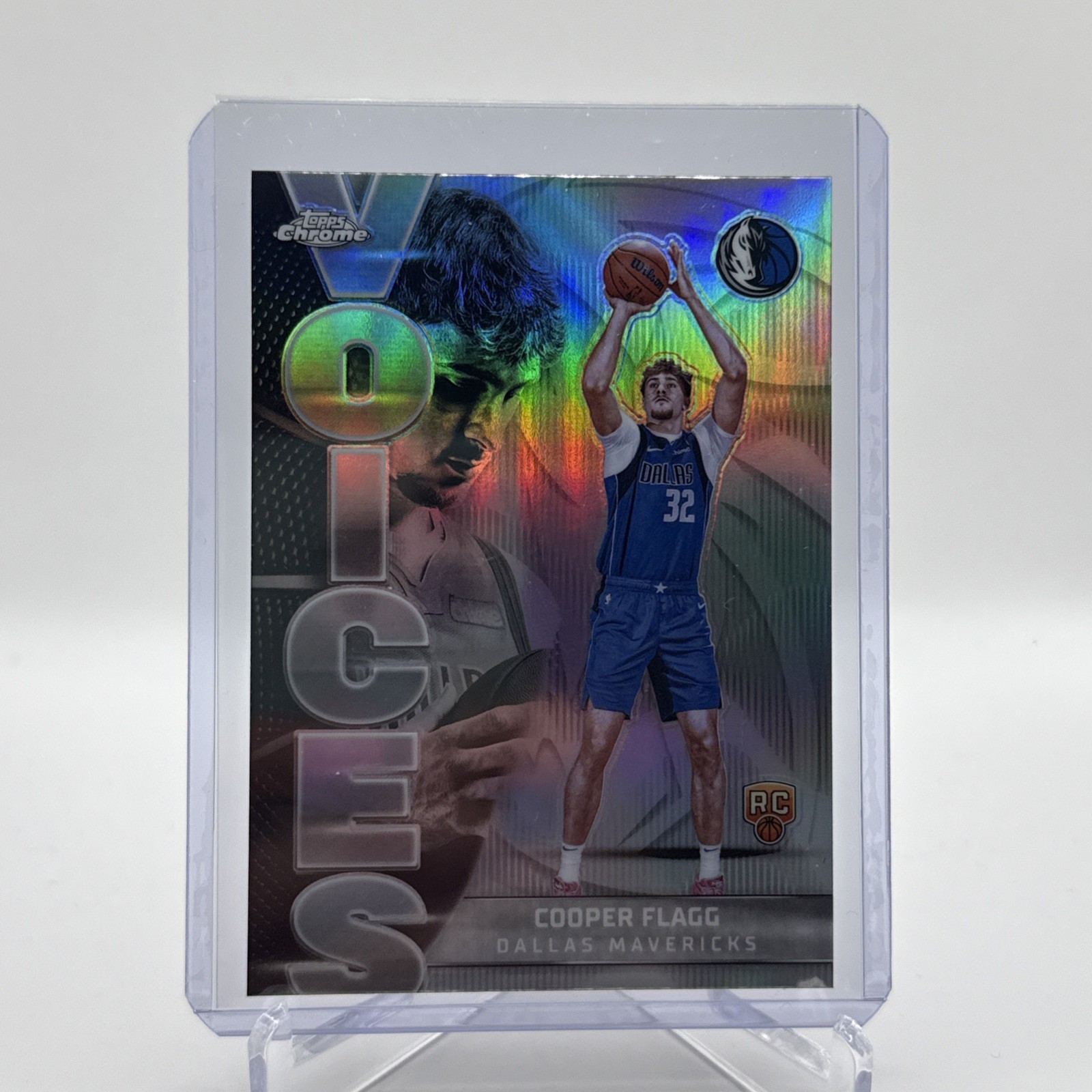 Cooper Flagg 2025-26 Topps Chrome Voices Rookie REFRACTOR SP No. VS-6