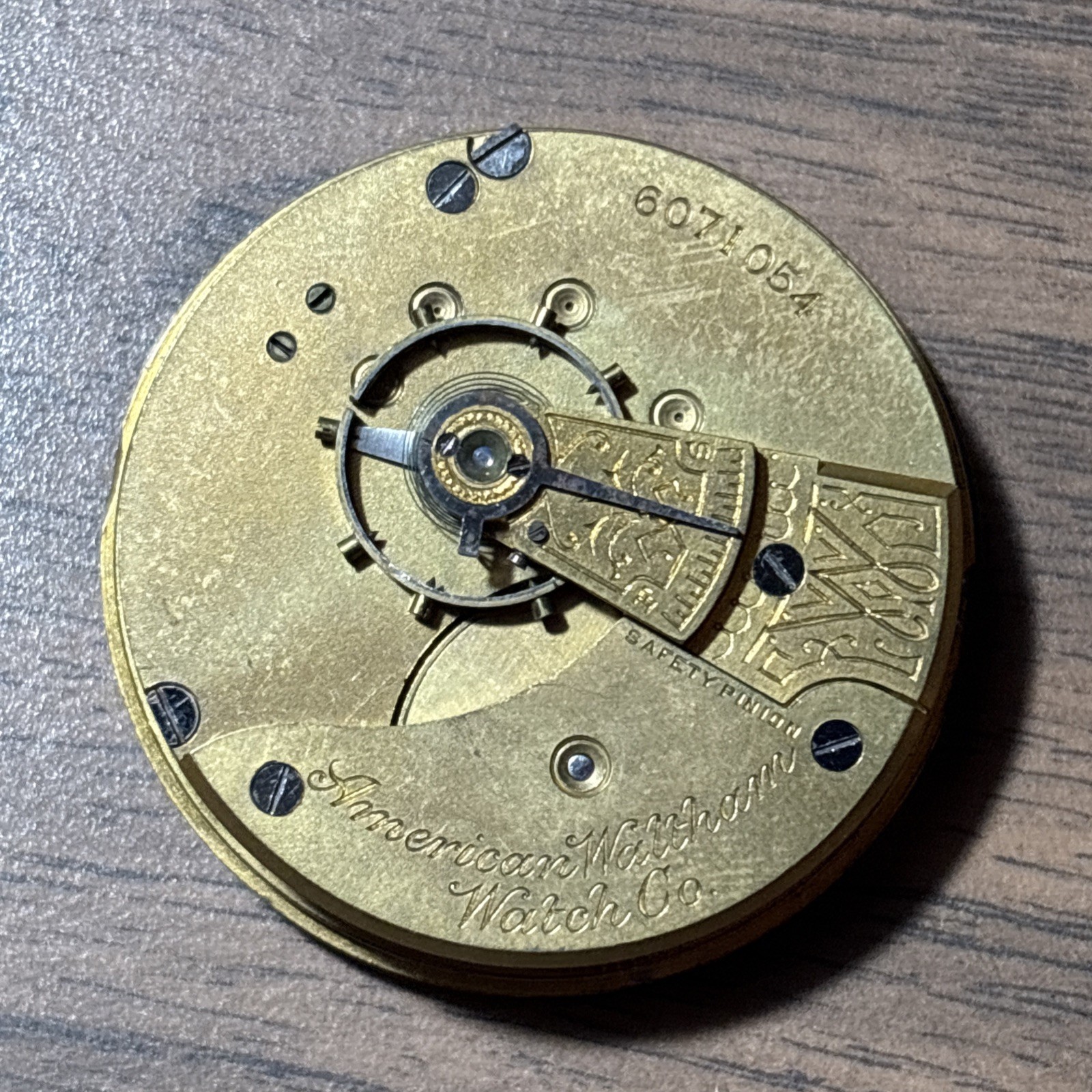 1898 Waltham Model 1883 Grade No. 1 7J 18s Pocket Watch Movement For Repair