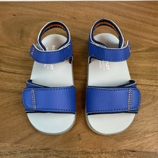 New Little Kids Boys See Kai Run Logan Blue Walking Sandals Size 6 C