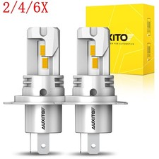 2/4/6X 2x H4 9003 GOLDEN YELLOW LED Headlight Bulb High Low Beam Combo CANBUS