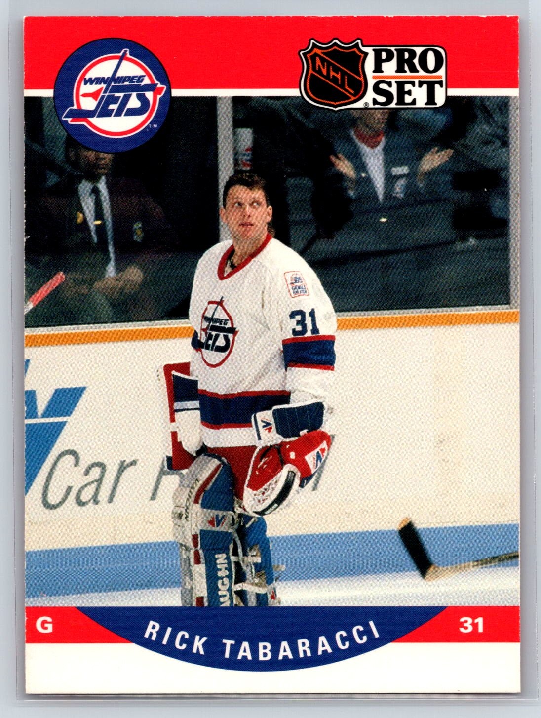 1990-91 NHL Pro Set Rick Tabaracci Rookie Winnipeg Jets RC #649