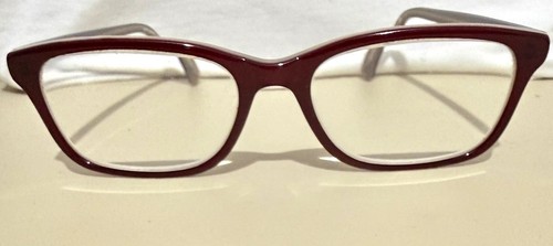 Specsavers Kitty Burgundy Cat Eye Glasses Frames Women’s Full Rim 135mm Arms