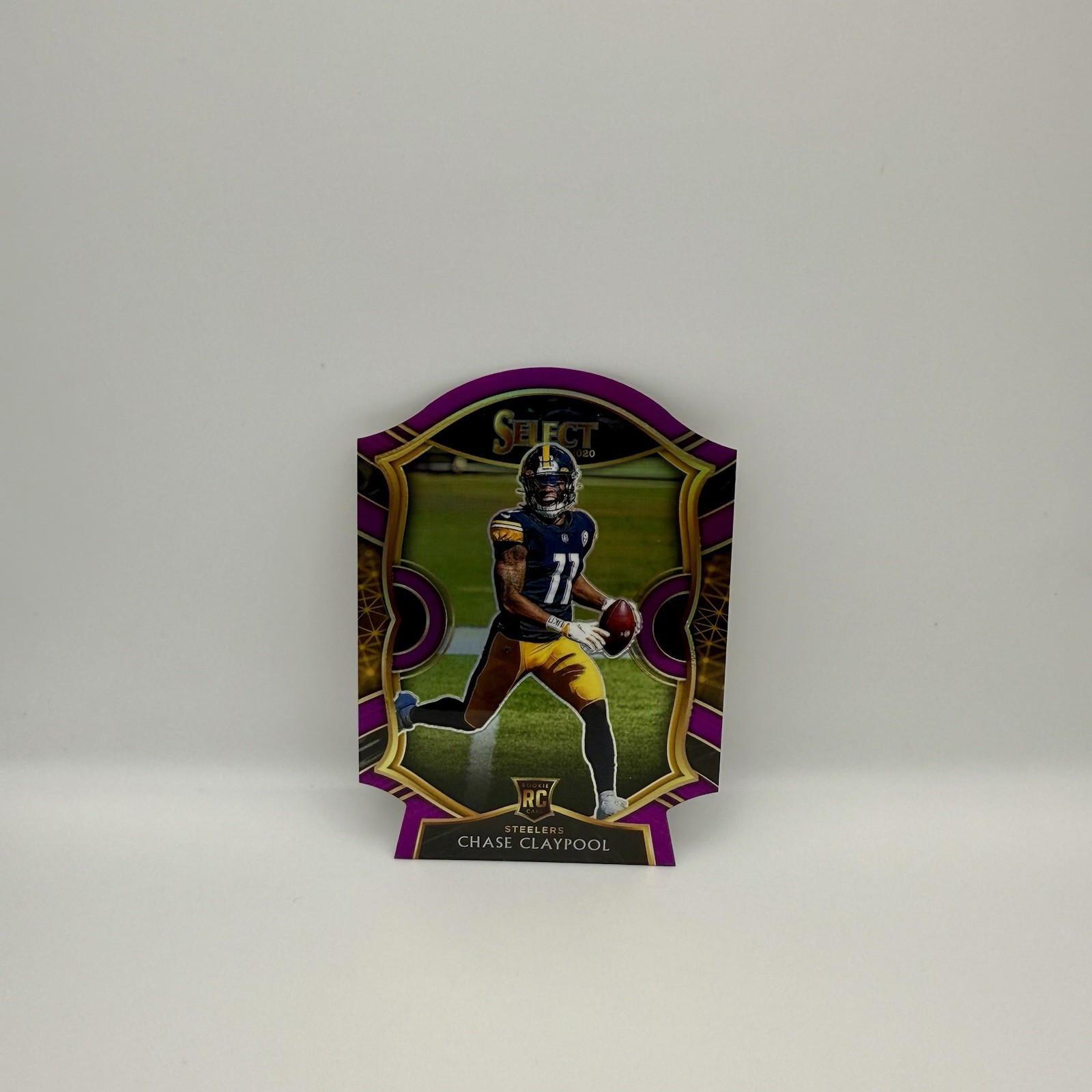 2020 Select Concourse Purple Diecut #70 Chase Claypool