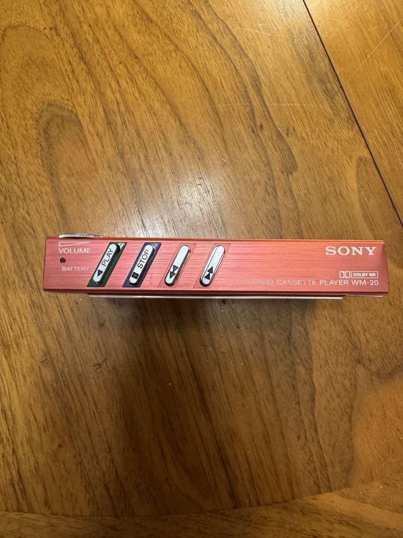 Sony Walkman WM-20 Pink Cassette Player Working with External
