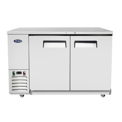 Atosa MBB59GR 58'' Double Door Stainless Steel Back Bar Refrigerator
