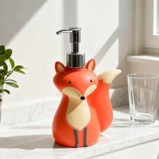 Cute Vixen Soap Dispenser Bottle for Hand Soap Shampoo Shower Gel Bathroom Decor