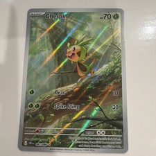 Pokemon TCG Chespin 087/086 Chaos Rising Illustration Rare Halo Full Art NM