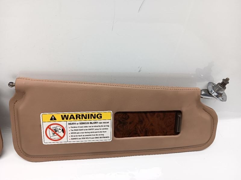 Bentley Arnage Sun Visor Set Left Right Pair With Wood Trim Autumn Leather