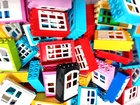 Lego Duplo Lot of 6 Random Door Frames w/ doors (Mixed Colors & Doors)