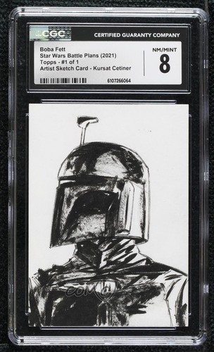2021 Topps Star Wars Battle Plans 1/1 Kursat Cetiner CGC 8 Auto Sketch p1l