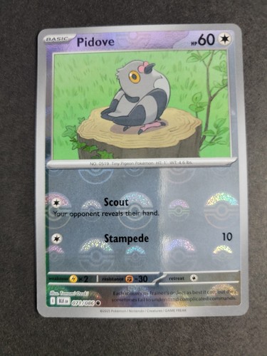 Pidove (Poke Ball) 071/086 Common Pokemon Black Bolt