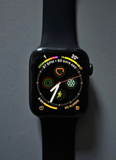 Apple Watch Series 6 GPS 44mm Black Aluminium Case Black Silicone Band 32GB