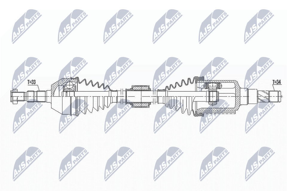 NPW-DW-029 NTY Drive Shaft for CHEVROLET - Image 4