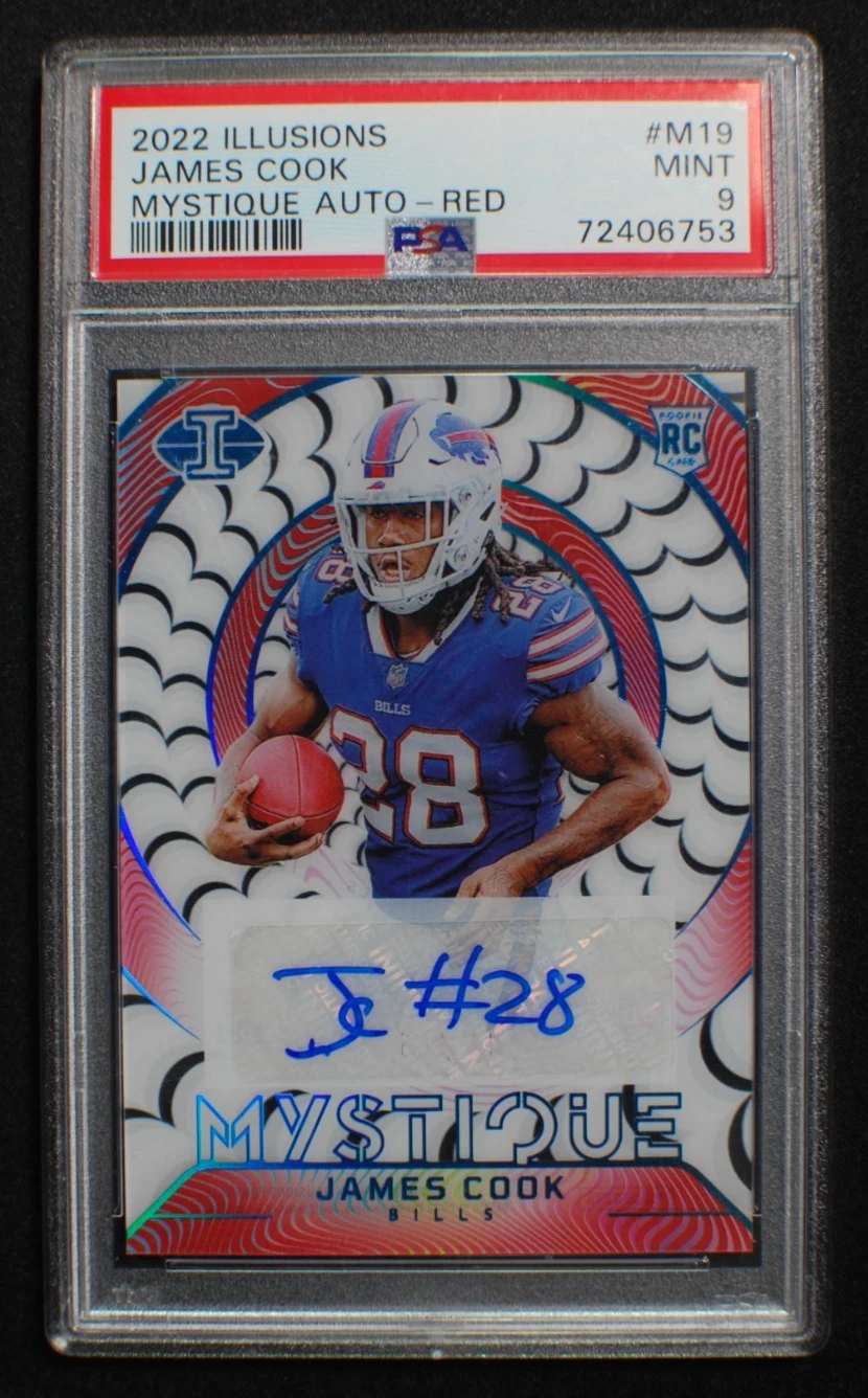James Cook Panini Illusions Mystique Autographs #M19 Red