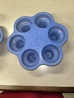 TWO Blue Silicone Baking Pan Molds ICE CREAM CONE SHAPE Cupcakes — photo 4