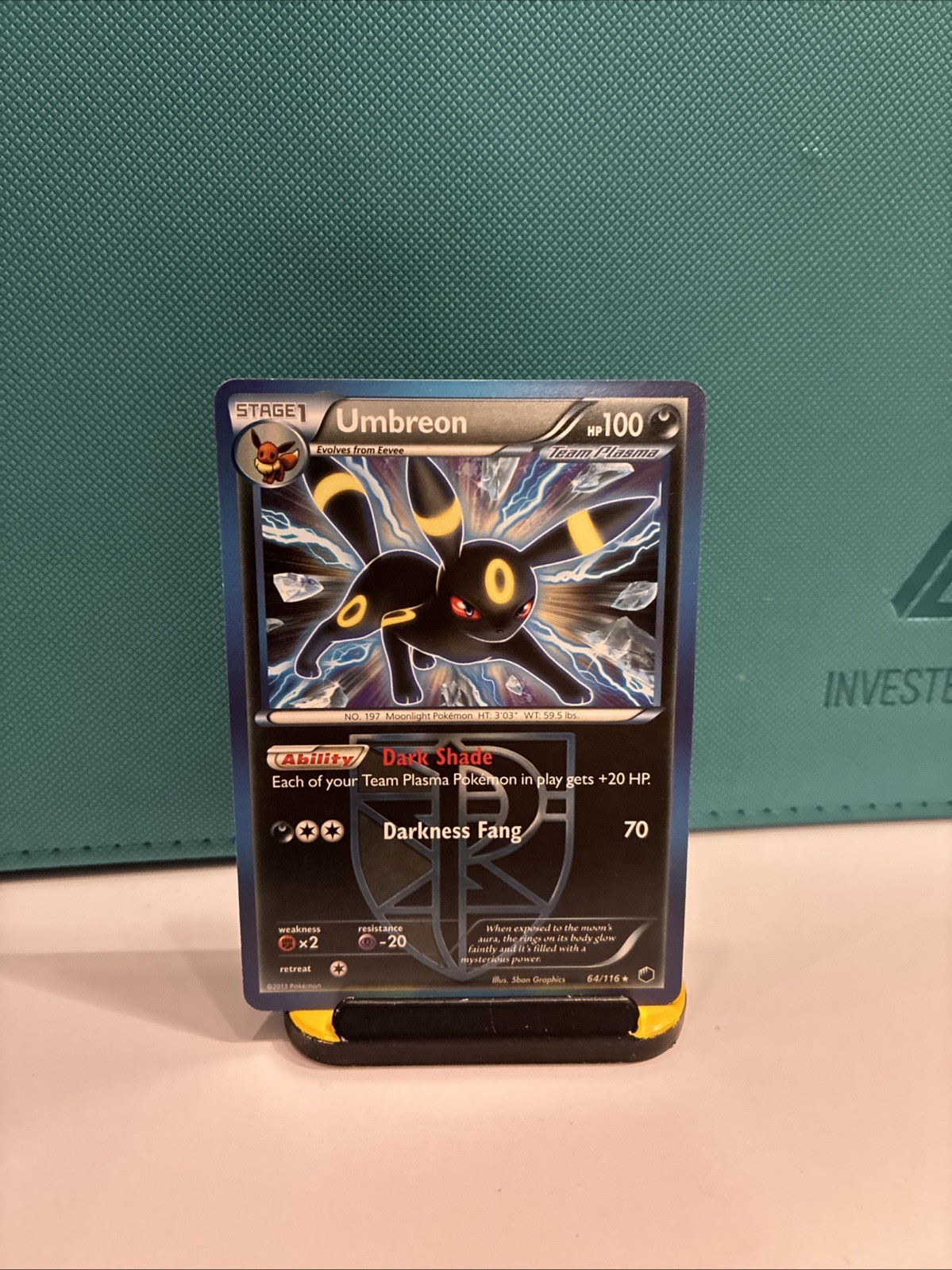 Pokémon Umbreon TCG Plasma Freeze Card 64/116 Non-Holo Regular Deck Exclusive MP