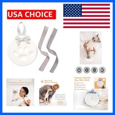 Personalized Pet Paw Print Keepsake Kit: Memorial Clay Ornament for Dogs Cats