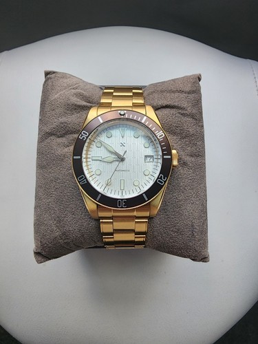 Automatic NH35 Movement 39 MM Gold Watch